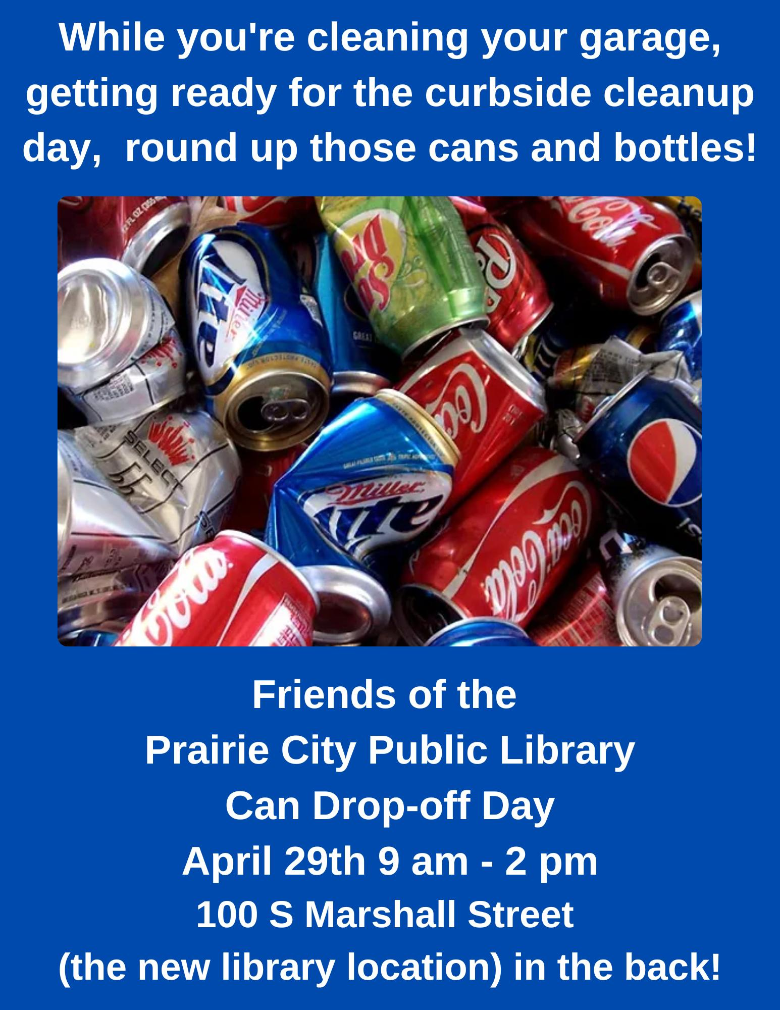 <h1 class="tribe-events-single-event-title">Friends Of The Prairie City Library Can Drop Off</h1>
