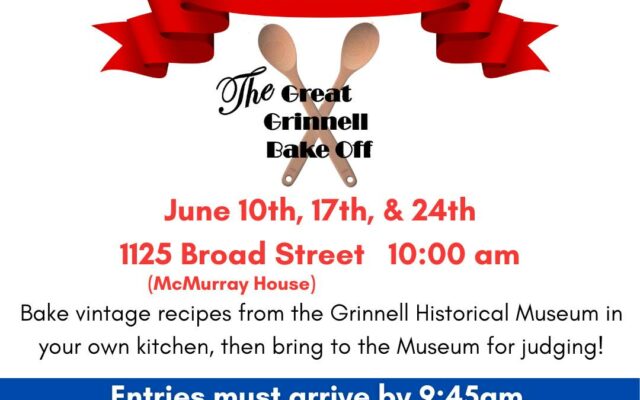 Great Grinnell Bake-Off – May 26, 2023