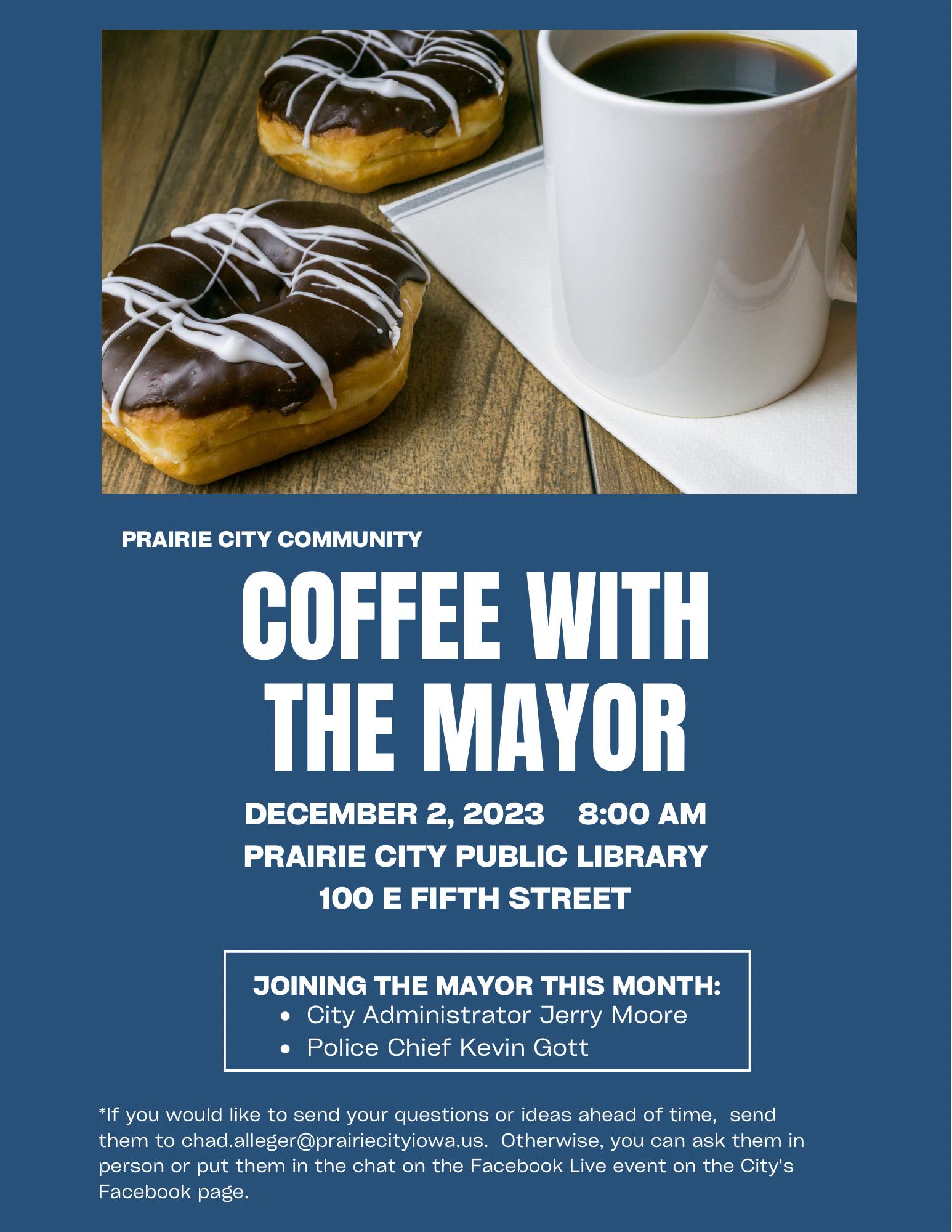 <h1 class="tribe-events-single-event-title">Coffee With The Mayor In Prairie City</h1>
